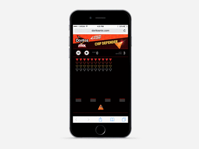Doritos Mix: Chip Defender Game android canvas design doritos game ios mobile responsive design web website