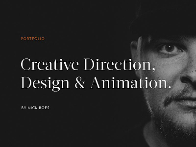 New Portfolio animation creative direction designer portfolio responsive design website