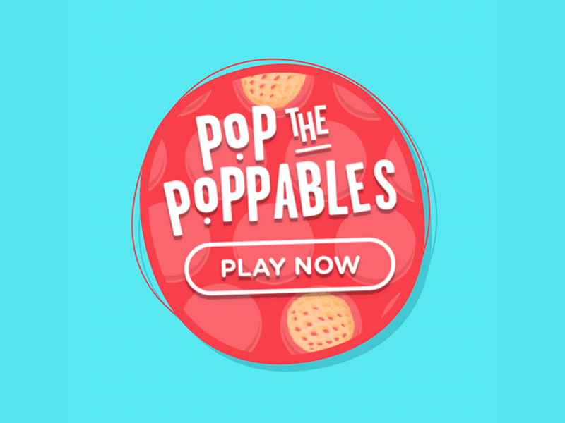 Poppables Bubble Animation after effects animation bubble fluid gif motion sprite type typography