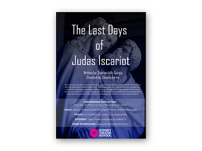 The Last Days of Judas Iscariot design poster