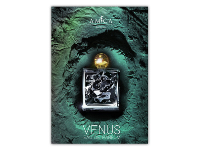 Amica Perfums Poster advertising design flyer graphic design perfume poster