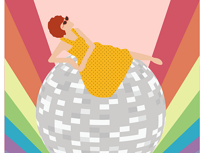 Digital Illustration - Disco Girl design graphicdesign illustrator