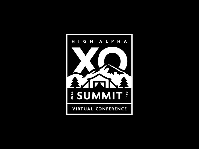 XO Summit logo exploration 5 adventure badge branding high alpha logo patch