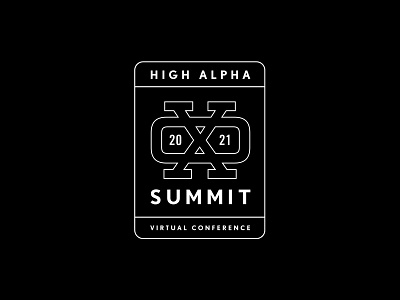 XO Summit logo exploration 7 adventure badge branding high alpha logo monogram