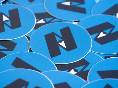 Navigators logo mark stickers branding high alpha logo stickers