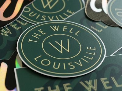 The Well sticker pack branding health logo stickers wellness