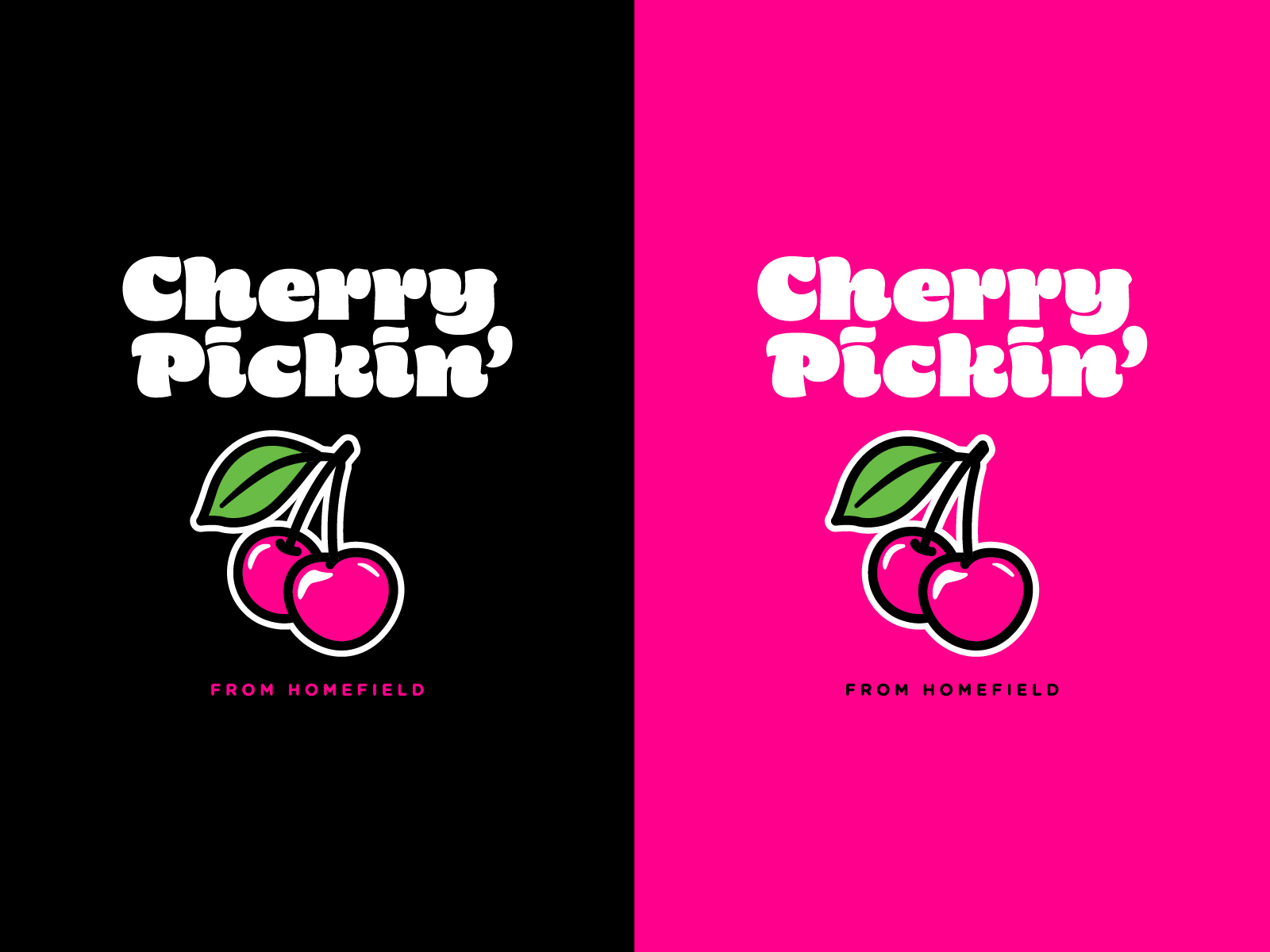 Cherry Pickin' logo by Kevin Spahn on Dribbble