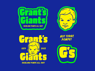Grant's Giants branding branding illustration logo