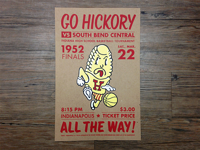 Hickory Huskers poster basketball hickory hoosiers indiana poster