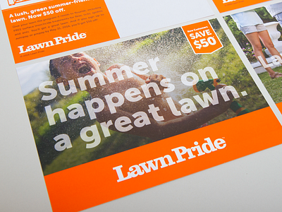 Lawn Pride direct mail campaign brochure direct mail mailer