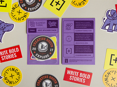 Creative South sticker pack badge creative south cs17 design stickers