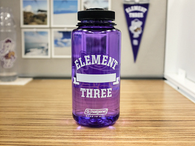 Element Three Nalgene bottle elephant mascot office sports swag water