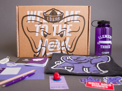 E3 Onboarding Kit e3 element three elephant mascot office swag welcome
