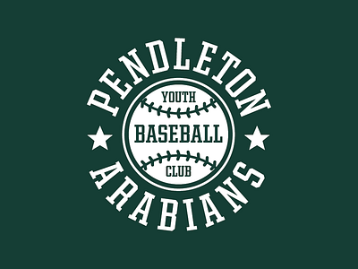 Pendleton baseball badge badge baseball branding