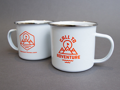 Call to Adventure mugs adventure badge camping logo logo mark outdoors