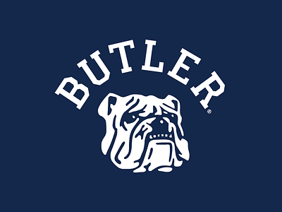 Classic Butler University bulldog mascot basketball bulldog butler mascot vintage