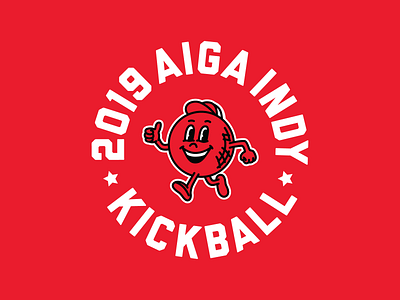 AIGA Indy Kickball badge