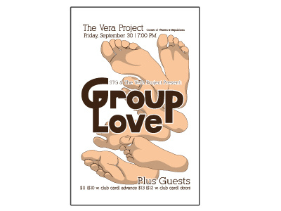 Dribble Grouplove gigposters grouplove screenprinting the vera project