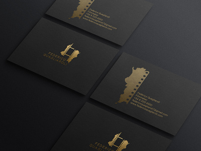 Business card for Filmmaker Federico Quagliaroli