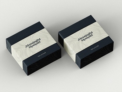 Gift box for Meaningful Moments branding design elegant giftbox graphic design packaging