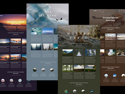 Mother Nature - bootstrap template animal bootstrap nature ocean responsive template