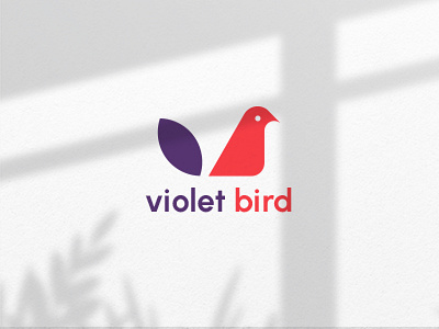 Violet bird adobe illustrator birdlogo branding companylogo design graphic design illustration logo