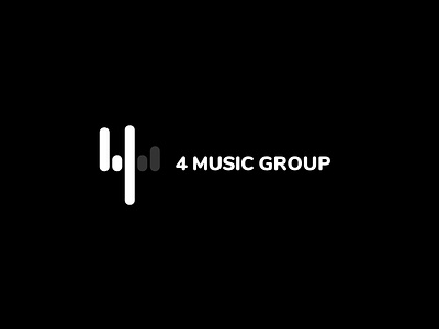 4 Music Group entertainment logo logotype music music studio musical record label talent show