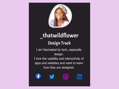 Profile Card Design branding design profile card