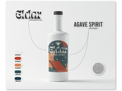 Eldar Tequila Mock agave alcohol alcohol branding brand design branding cactus design graphic illustration packaging tequila typogaphy