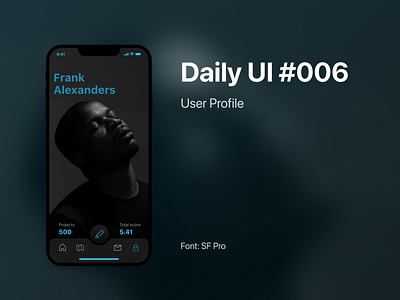 User Profile — Daily UI #006 app dailyui inspiration person profile user