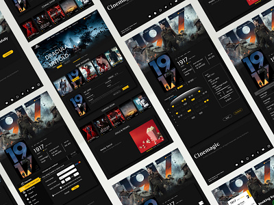 Movie seat reservation Website UI