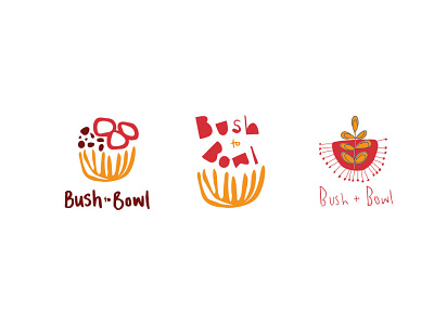 Bush to Bowl logo options branding design logo