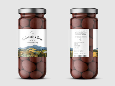 Olives Jar Mockup branding design label packaging