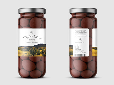 Olives Jar Mockup branding collateral design jar label packaging