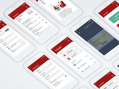 Covid testing app adobe xd app design clean covid illustration simple