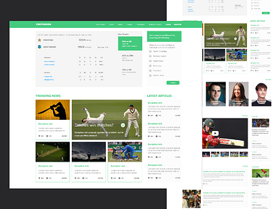 Cricket homepage clean cricket homepage images overlays score simple