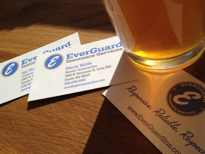 Bar and Tavern Insurance Brand Identity brand identity business card logo