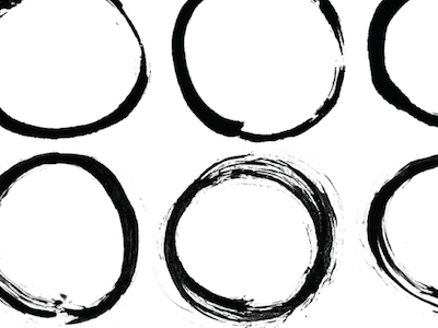 Ensō circles brush enso graphics illustration ink