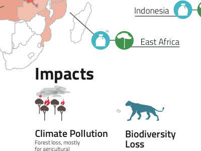 Commercial Agriculture and Deforestation map