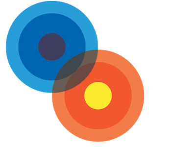 Inter-relational human services logo concept circles concept logo