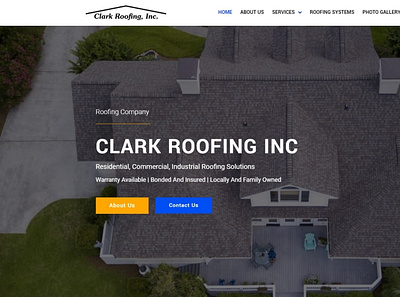 Web Design For a Roofing Company branding design web deisgn website