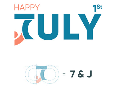 1st July 1st branding graphic design happy icons july logo