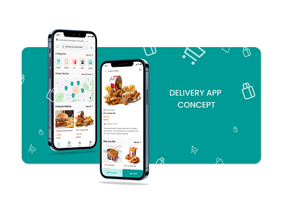 UI Delivery concept. app graphic design illustration mobile ui userinterface ux