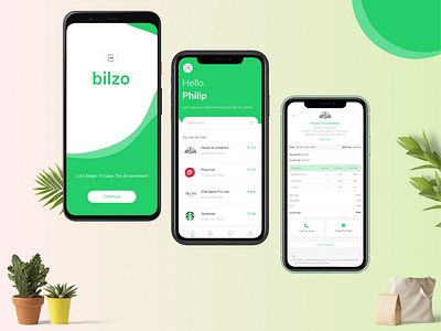 App design android app bilzo branding ebills figma ios app