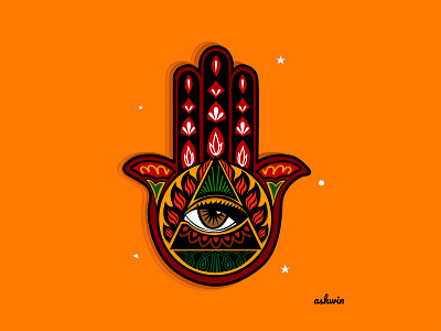 Khamsa art creative design figma vector