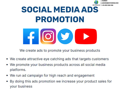 Ad promtions Facebook ads, Google ads, Instagram Ads