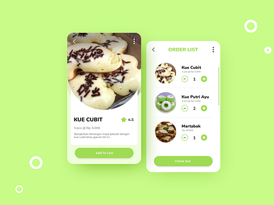 Beseku - Tradisional Cake Ordering App design figma flat mobile ui ui