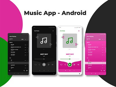 Music App adobe xd mobile app design mobile ui ui