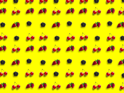 berries pattern (fruittern) art branding design fruit fruit illustration fruit pattern fruits fruittern fruity illustration pattern pattern design yellow
