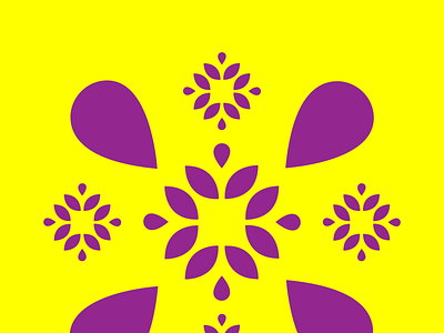 Flower art artist artwork branding color concept design illustration pattern pattern design ui yellow